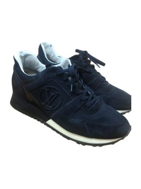 Louis Vuitton Navy Suede & Leather Run Away Sneakers