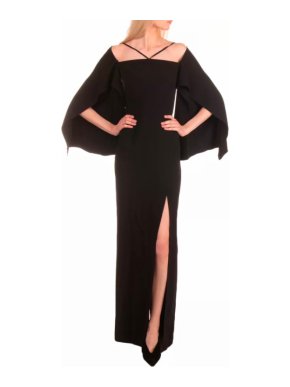 Roland Mouret Cheveley Cold Shoulder Crepe Gown