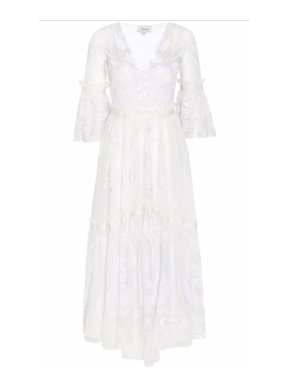 Temperley London Embroidered Mast Midi Dress
