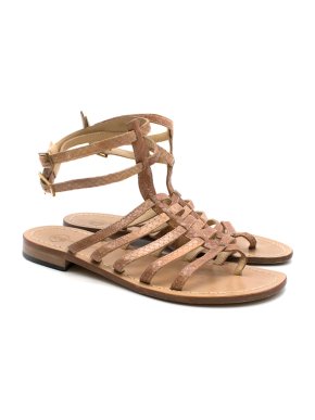 Da Costanzo Capri Snakeskin Sandals