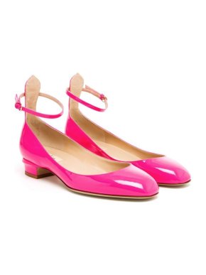 Valentino Neon Pink Mary-Jane Tango Sandals
