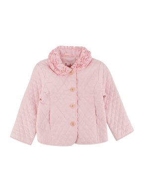 Il Gufo Girls Pink Quilted Jacket