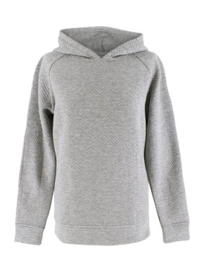 Bodyism Grey Quilted Hooded Jumper
