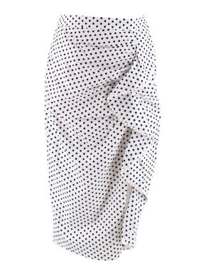 Majorelle White Polka Dot Allie Skirt