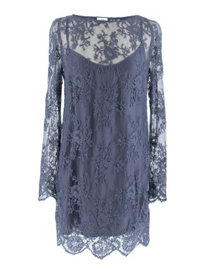 La Perla Blue Lace Dress with Slip Dress