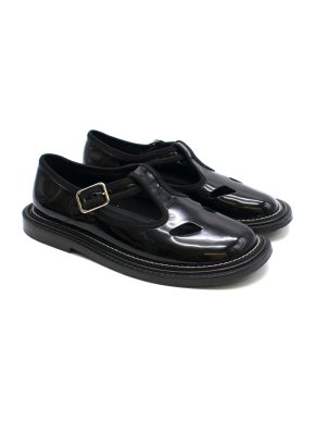 Burberry Alannis patent-leather Mary Jane flats
