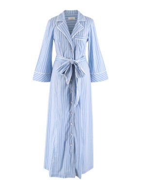 Petersyn Blue Striped Maxi Dress