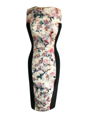 Sportmax Floral Panelled Midi Dress