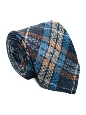 Drake's Cashmere Plaid Tie