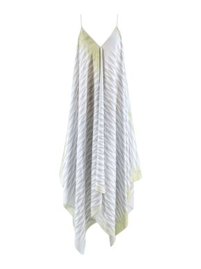 Hansine Grey Printed Bohemian Halterneck Summer Dress