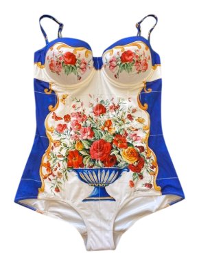 Dolce & Gabbana Sicily Vase Print Swimsuit