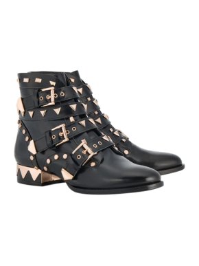 Sophia Webster Riko Leather Embellished Biker Boots