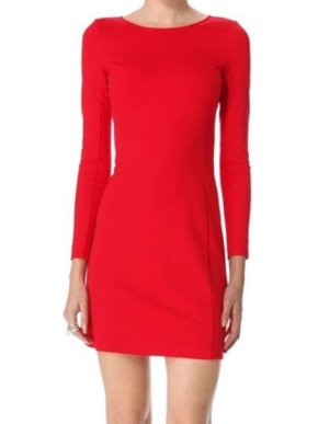 Theory Kalion Pryor Ponte Red Dress