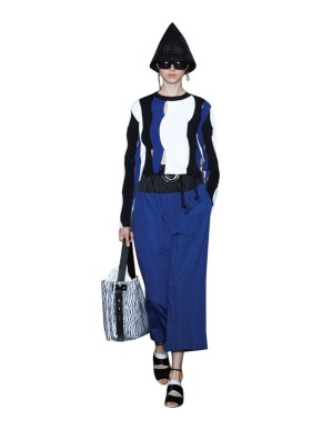 Max Mara Colour Block Crop Top