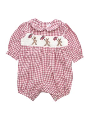 Rachel Riley Teddy Smocked BabySuit