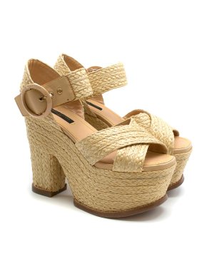 Louis Vuitton Braided Platform Sandals