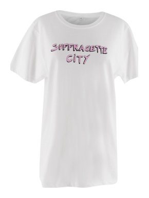 Bella Freud X Gillian Wearing White Suffragette City T-Shirt