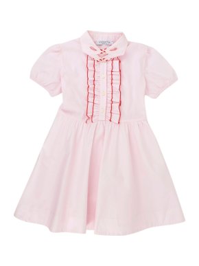 Vivetta Girls Pink Frilled hands Dress