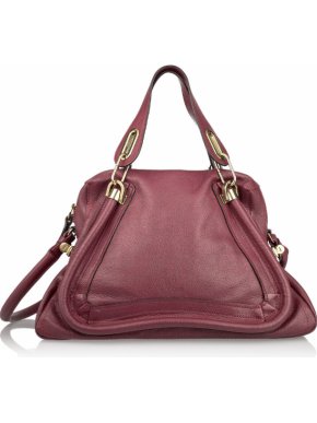 Chloe Burgundy Paraty Tote Bag