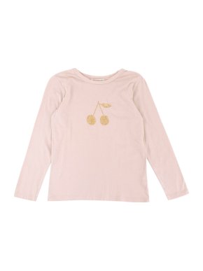 Bonpoint Pink Cotton Embellished Long-Sleeve Top