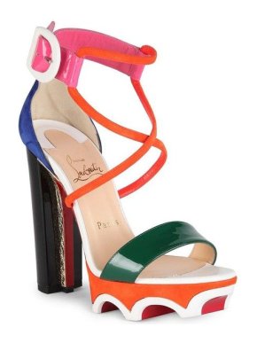 Christian Louboutin Atletika 140 Colorblock Sandals