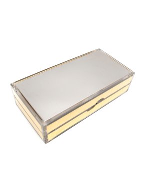 Jimmy Choo Mirrored-Acrylic  Box Clutch