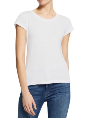 L'Agence White Cory T-shirt