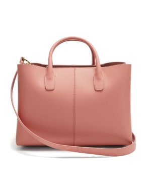 Mansur Gavriel folded pink-lined leather bag