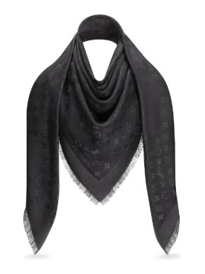 Louis Vuitton Charcoal Monogram Shawl
