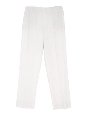 Hermes Linen Straight Leg Trousers