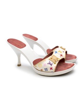 Louis Vuitton Murakami Monogram Open-toe Mules