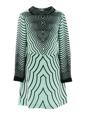 Marc by Marc Jacobs Green Printed Slip Shift Dress