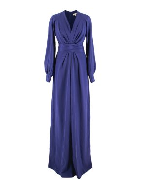 Dhela Royal Blue Silk Maxi Dress