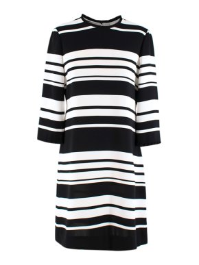 Kate Spade Black and White Striped Slip Dress