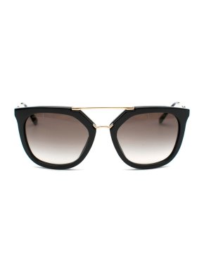 Prada Black & Gold Cinema Sunglasses