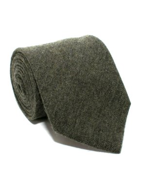 E. Marinella Green Wool Blend Tie