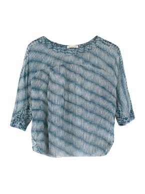 Isabel Marant Etoile Blue Silk Sheer Blouse