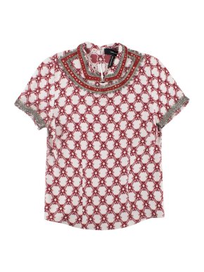 Isabel Marant Mallonia Beaded Crepe shirt
