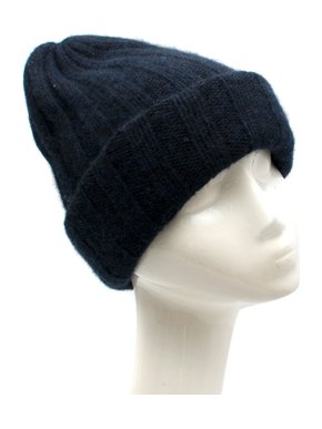 The Elder Statesman Bunny Echo Navy Cashmere Beanie