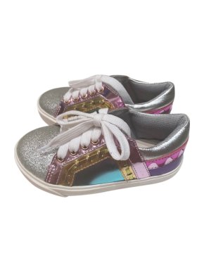 Sophia Webster Girl's Glitter Metallic Sneakers