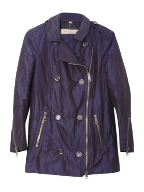 Burberry Blue Belted Jacket