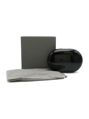 Alexander McQueen Black Oval Clutch