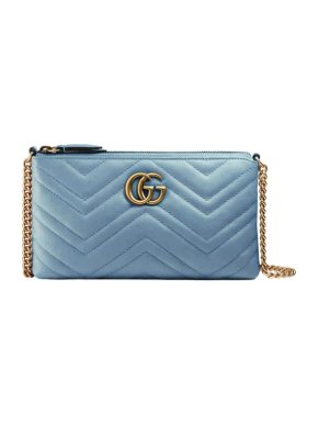 Gucci Light Blue GG Marmont mini chain bag