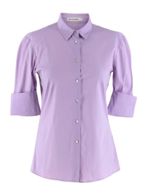 Jil Sander Lilac Three Quarter Sleeve Shirt