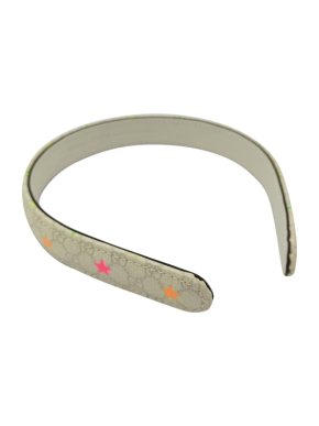 Gucci Beige Star Print Monogram Hair Band