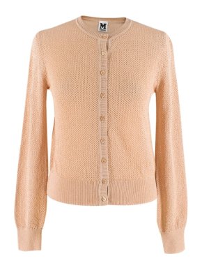 Missoni Gold Crochet Knit Cardigan