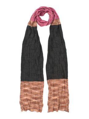 Missoni Pink Grey Orange Soft Knit Scarf