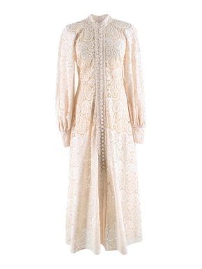 Zimmermann Zimmerman Ivory Paisley Lace Maxi Dress