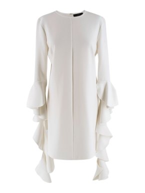 Ellery Kilkenny Frill Sleeve White Tunic Dress