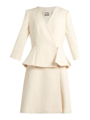 Alexander McQueen Pleated Peplum Dress - Worn By Kate Middleton